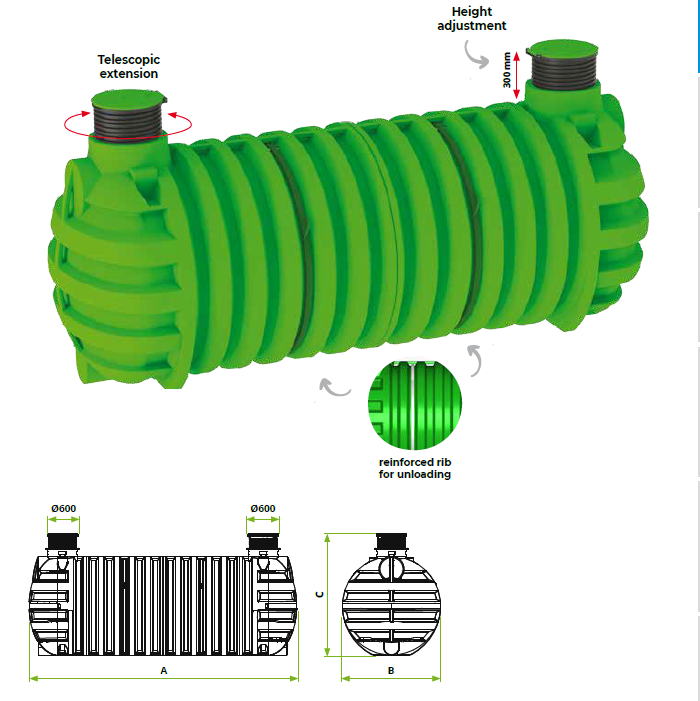 HDPE (Yüksek Yoğunluklu Polietilen) su tank2