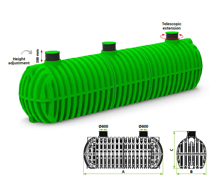 HDPE (Yüksek Yoğunluklu Polietilen) su tank3